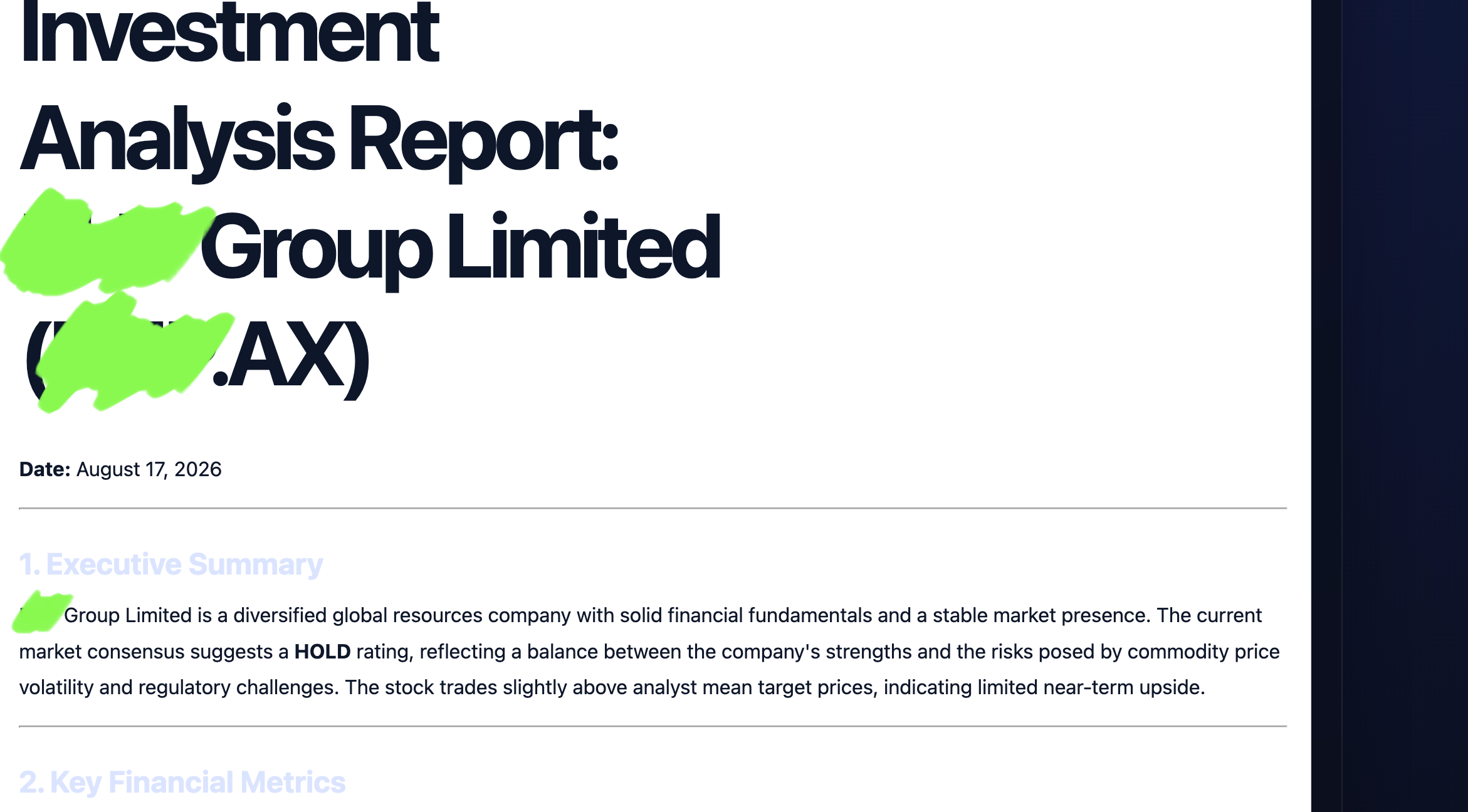 FinAI Report 1