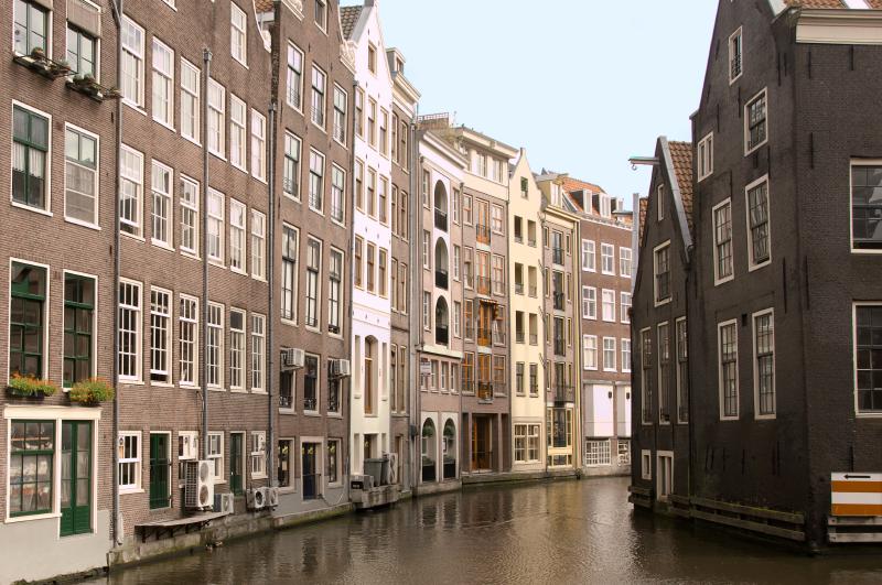 Amsterdam Canal at Dusk